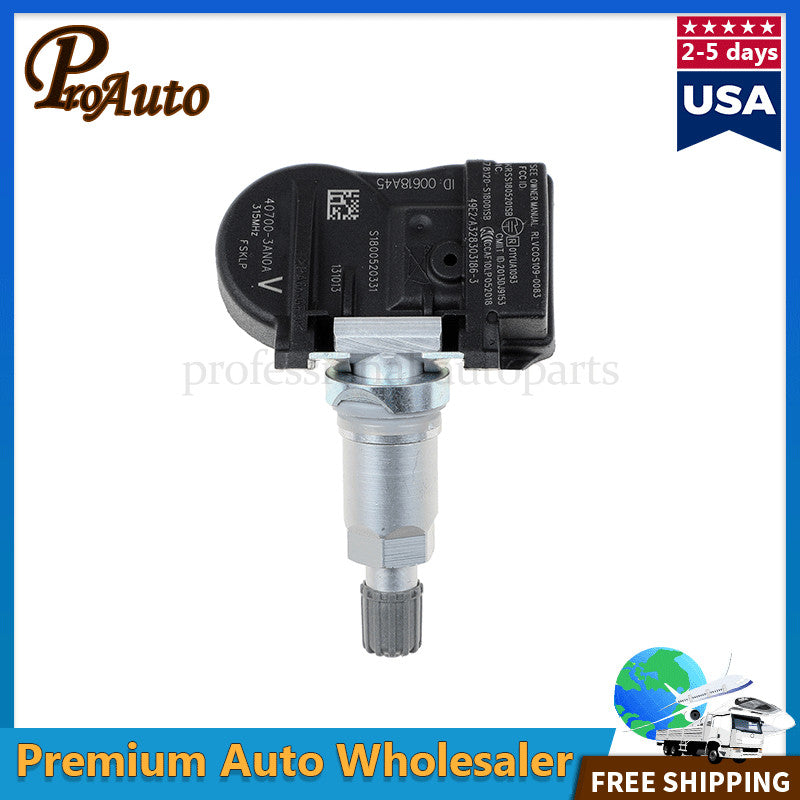 4PCS TPMS Tire Pressure Sensor 40700-3AN0A for Nissan Versa Sentra Maxima 315MHz