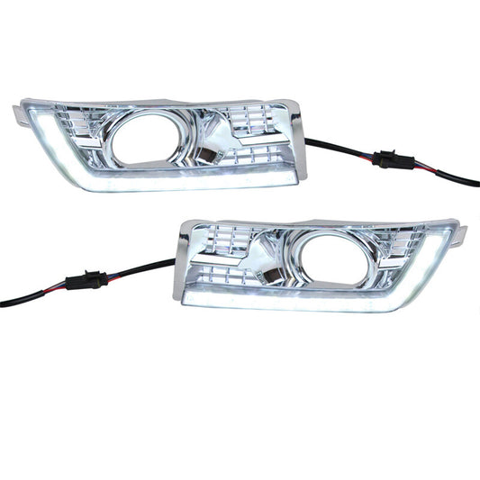 One pair of LED daytime running fog lights (DRL fog lights) for Cadillac SRX 2010-2016.