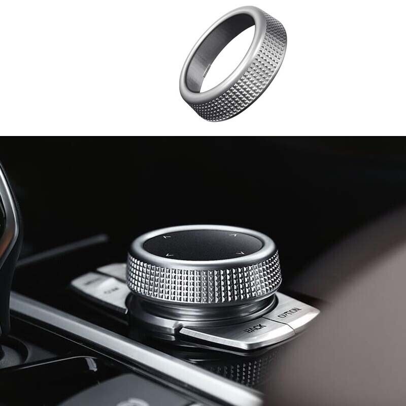 Console Multimedia for BMW 5 Series G30 2018-2022 Button Frame Trim ABS Silver