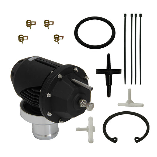 Universal Adjustable SQV Blow Off Valve BOV II 2 +2.5 Flange Pipe Adapter Black