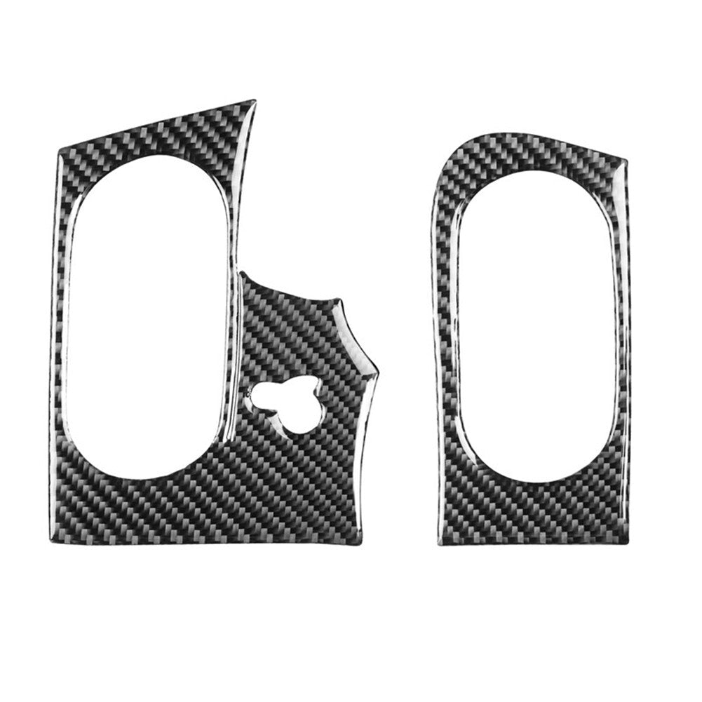 2X Carbon Fiber Side Vent Outlet Cover Trim for Chevrolet for Corvette C6 2005-2007