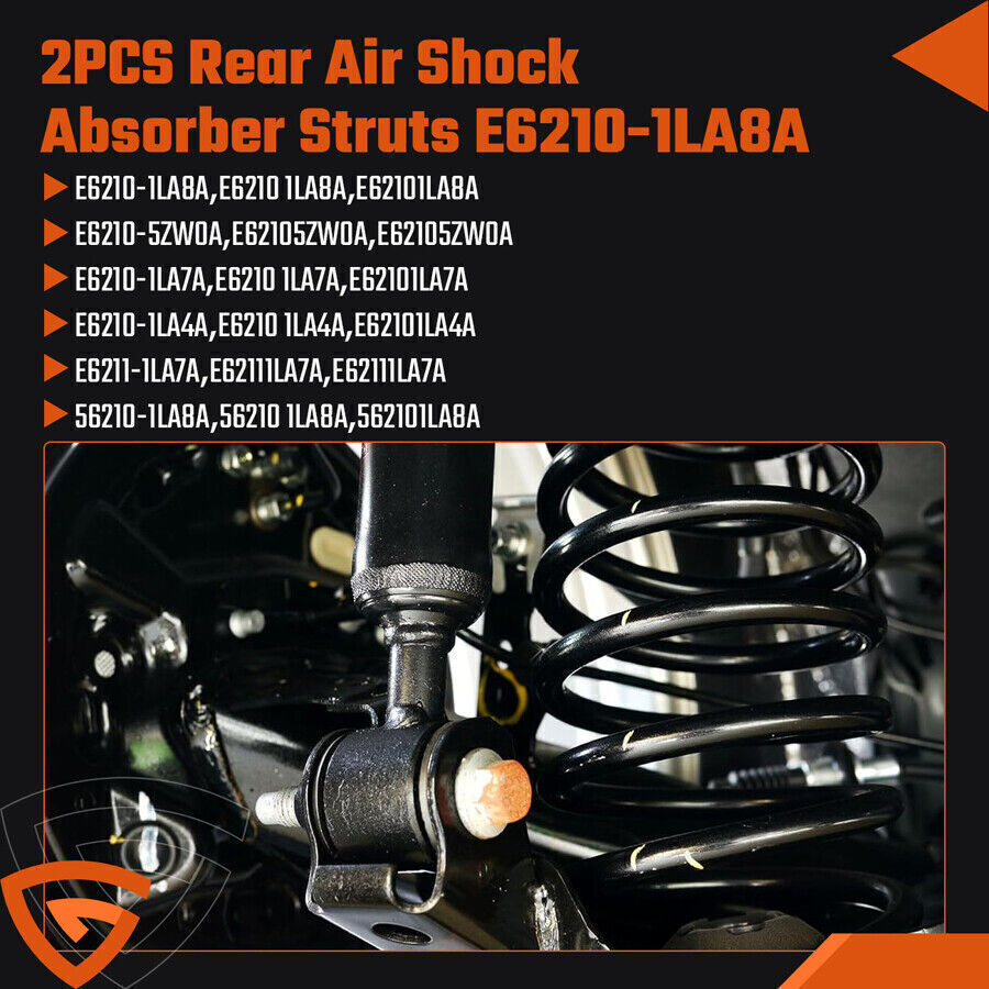 Pair Rear Air Suspension Shock Struts for Nissan Armada 5.6L V8 KY