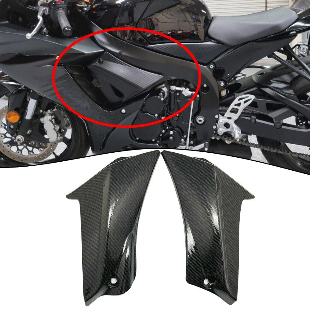 SIDE FAIRING TRIM FRAME COVER CARBON FIBRE for SUZUKI GSX-R 600 2011-2020