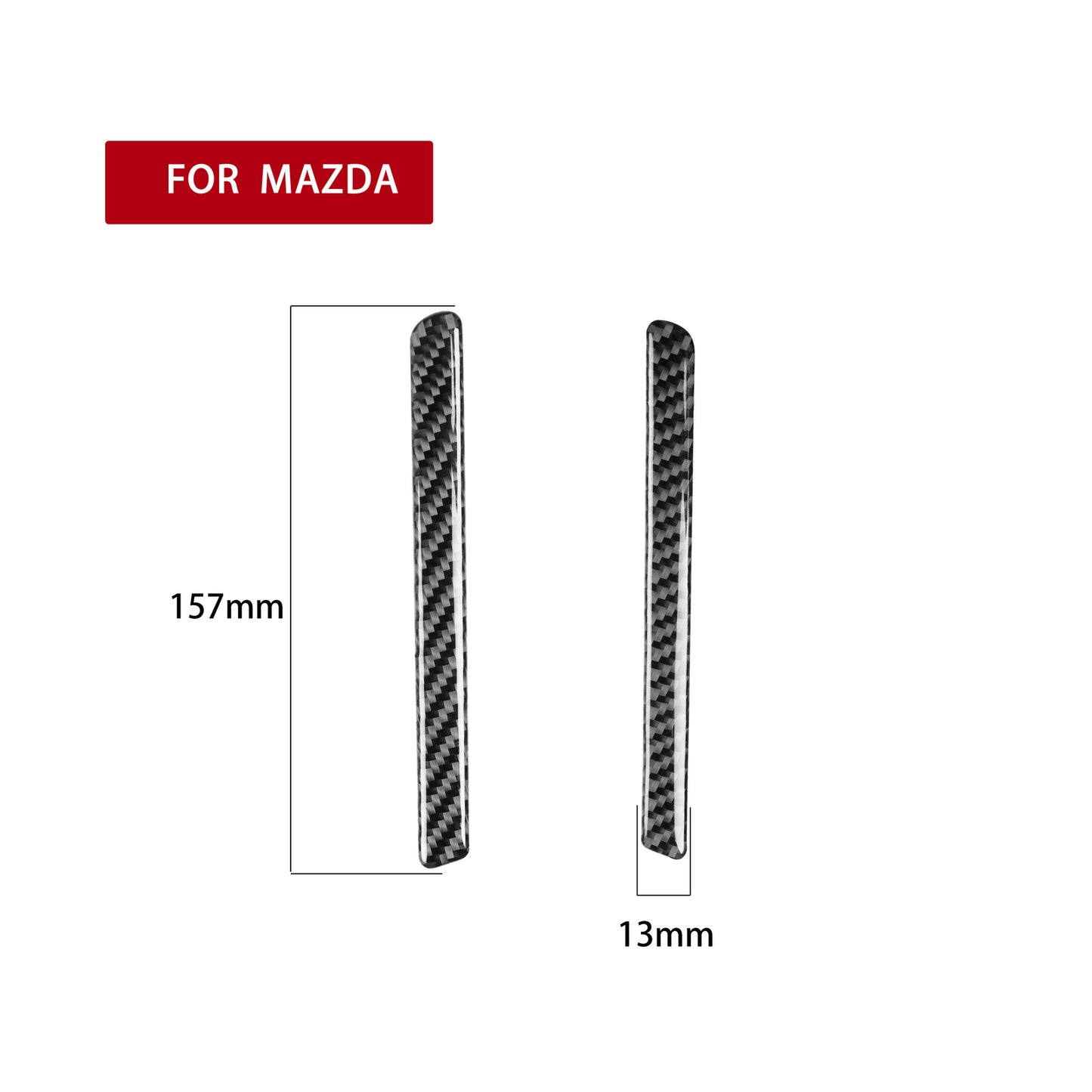 Carbon Fiber Interior Door Cover Trim Fit for MX-5 Miata 2009-2015