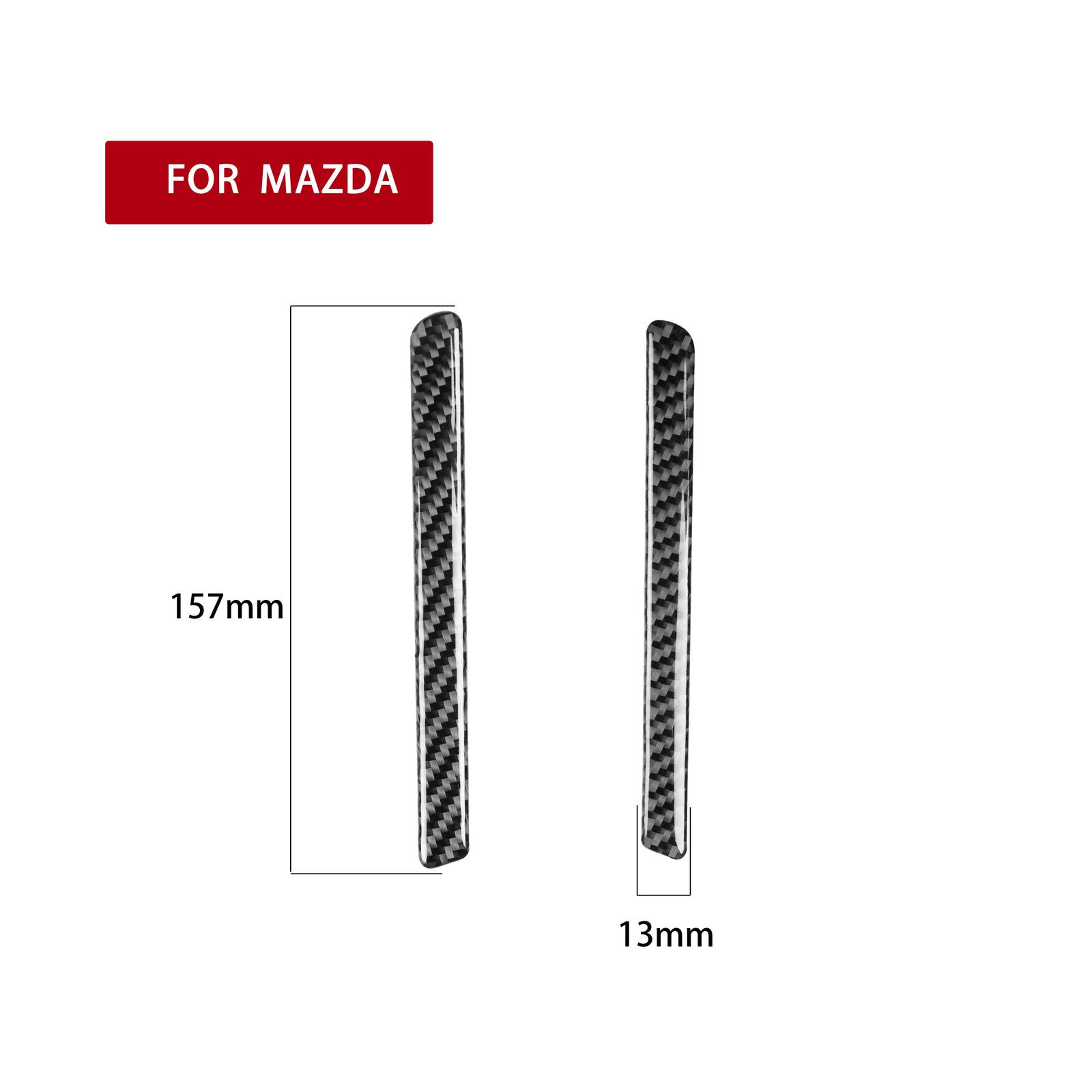Carbon Fiber Interior Door Cover Trim Fit for MX-5 Miata 2009-2015