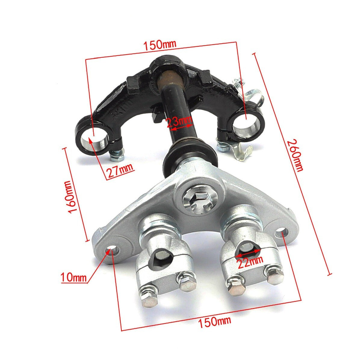 Front Forks Shock Triple Tree Clamp Axle for Mini Pit Dirt Bike CRF50 TTR50 PW50