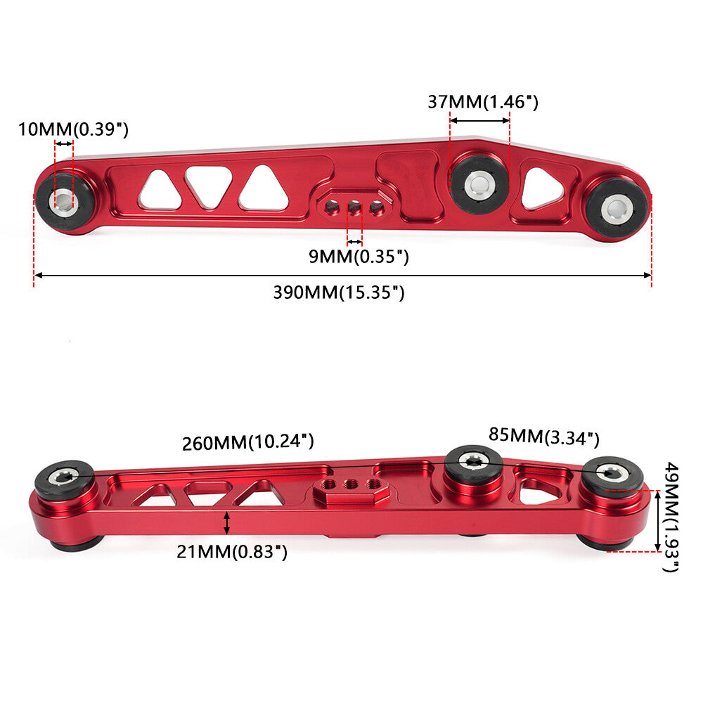 Red Rear Lower Suspension Control Arms For 88-95 for Honda for Civic 94-01 for Acura Integra