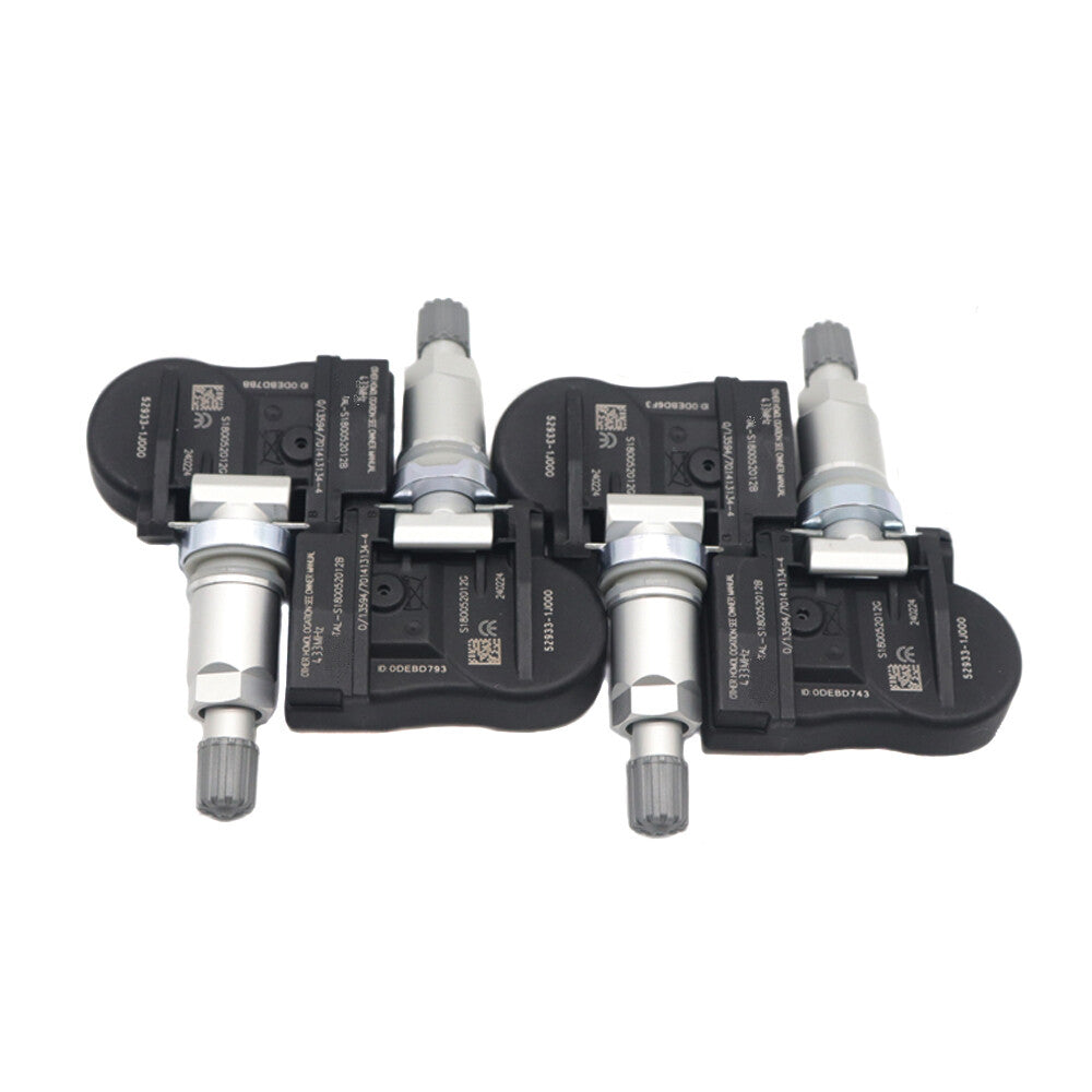 4-Piece Tire Pressure Sensor 433MHz TPMS 52933-1J000 for Kia Optima for Hyundai Sonata