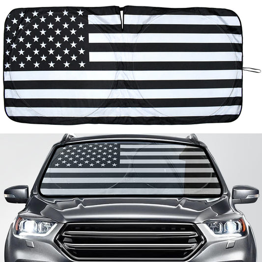 for Nissan Accessory US Flag Car Windshield Sun Shade Reflective UV Visor Cover