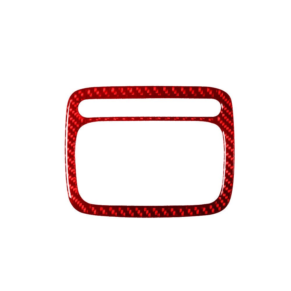 Red Carbon Fiber Rear Overhead Light Cover Trim for Hyundai Azera 2006-2011
