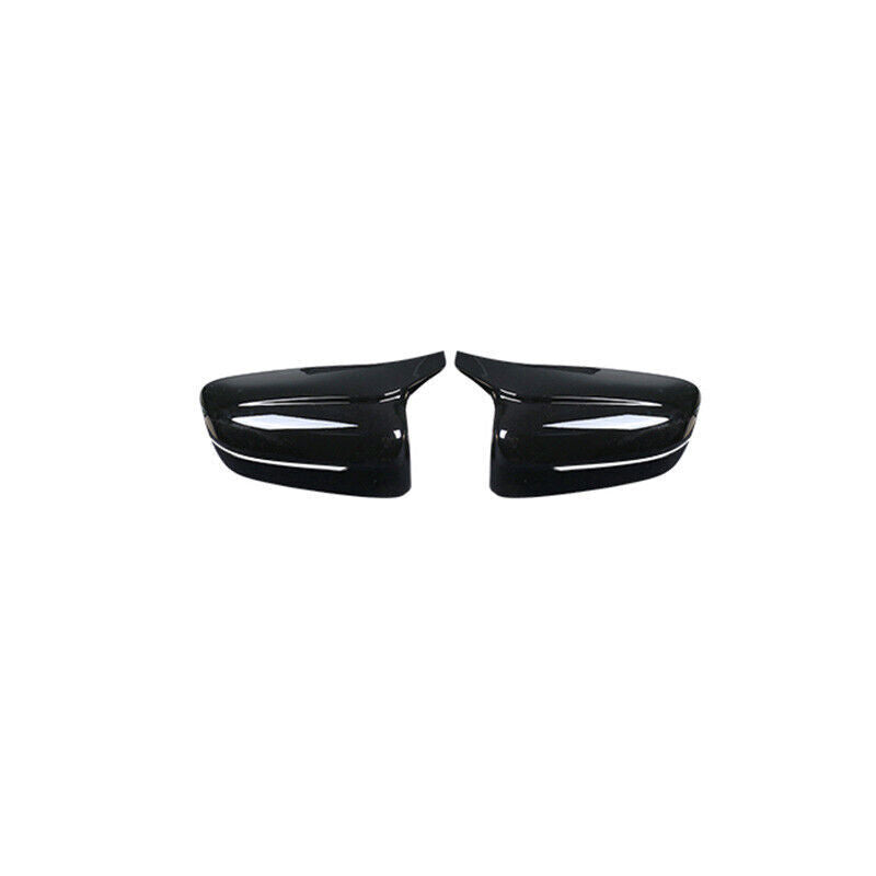 Fit for BMW 5 Series 2018-2023 ABS Black Ox Horn Rear Side Mirrors Cover Trim 2P