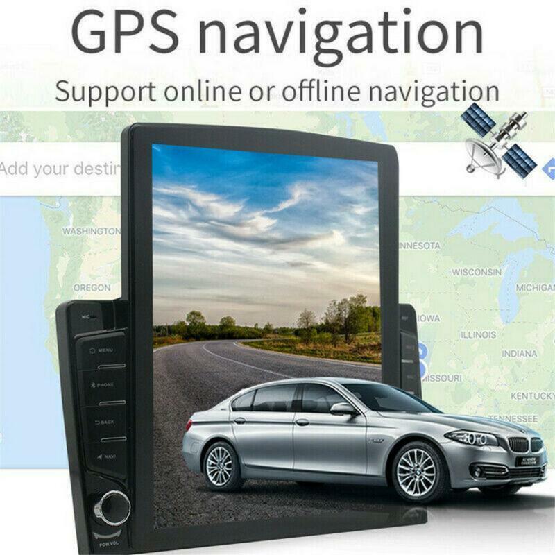 Android 8.1 2+32GB 10.1 1DIN Quad Core Car Stereo Radio GPS Nav Player w/Camera