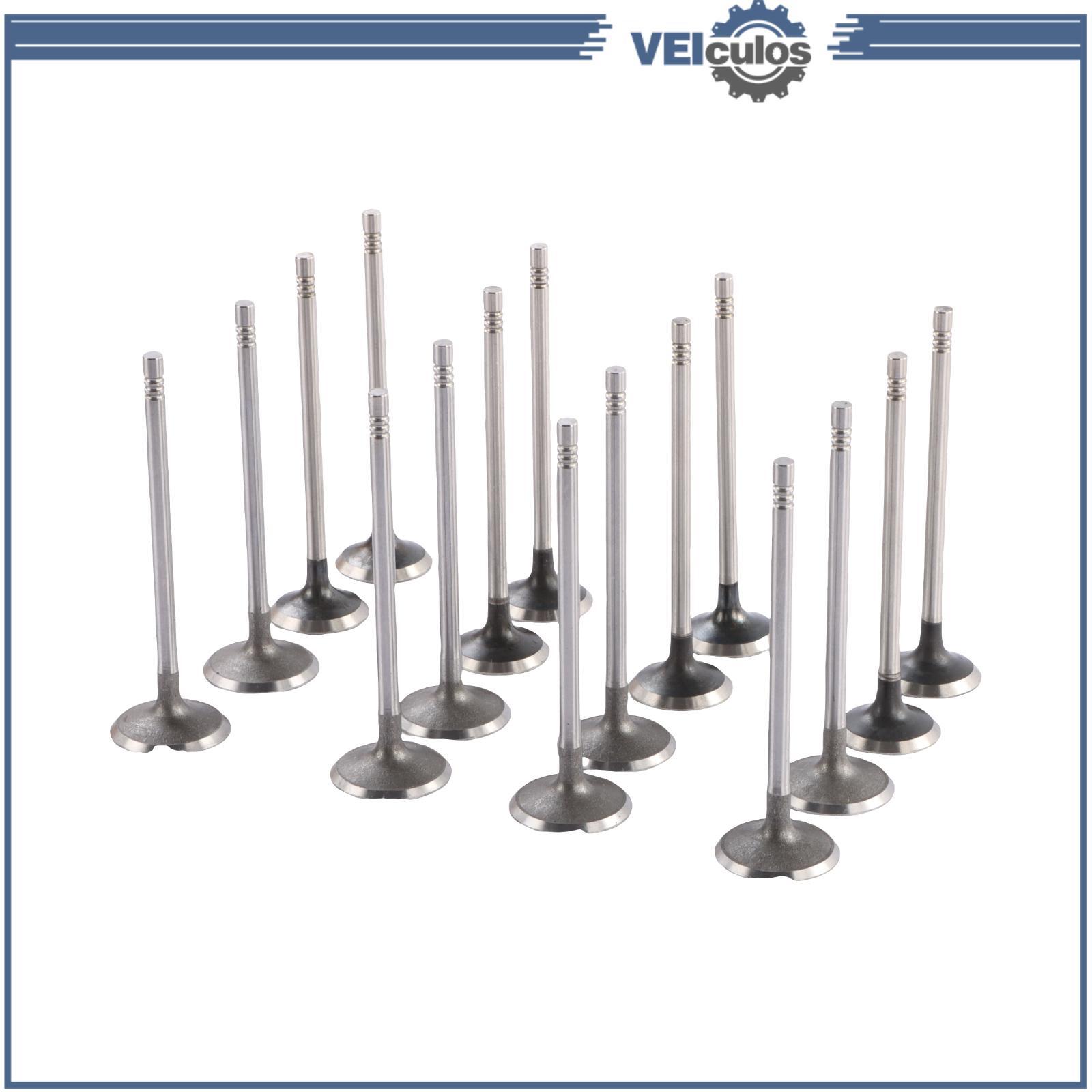 16Pcs Intake Exhaust Valves For 13-19 for Buick Encore 12-19 for Chevrolet Sonic 1.4L