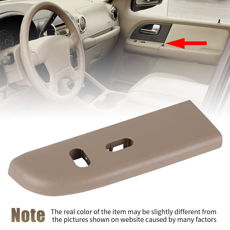 Door Panel TAN Window Switch Bezel Passenger Side for Ford Expedition 2003-2006