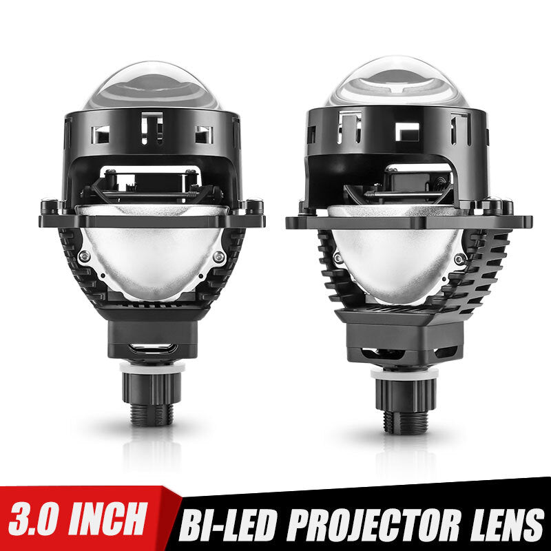 2X 3.0 Bi LED Projector Lens LHD Headlight Kit 20000LM Hi-Lo H4 H7 9005 9006