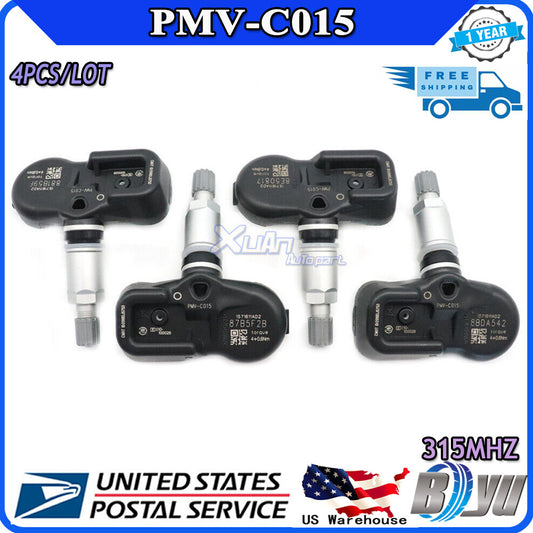 Tire Pressure Sensor Monitor (TPMS) PMV-C015 4-Piece Set for 2015-2020 for Toyota for Camry in the USA