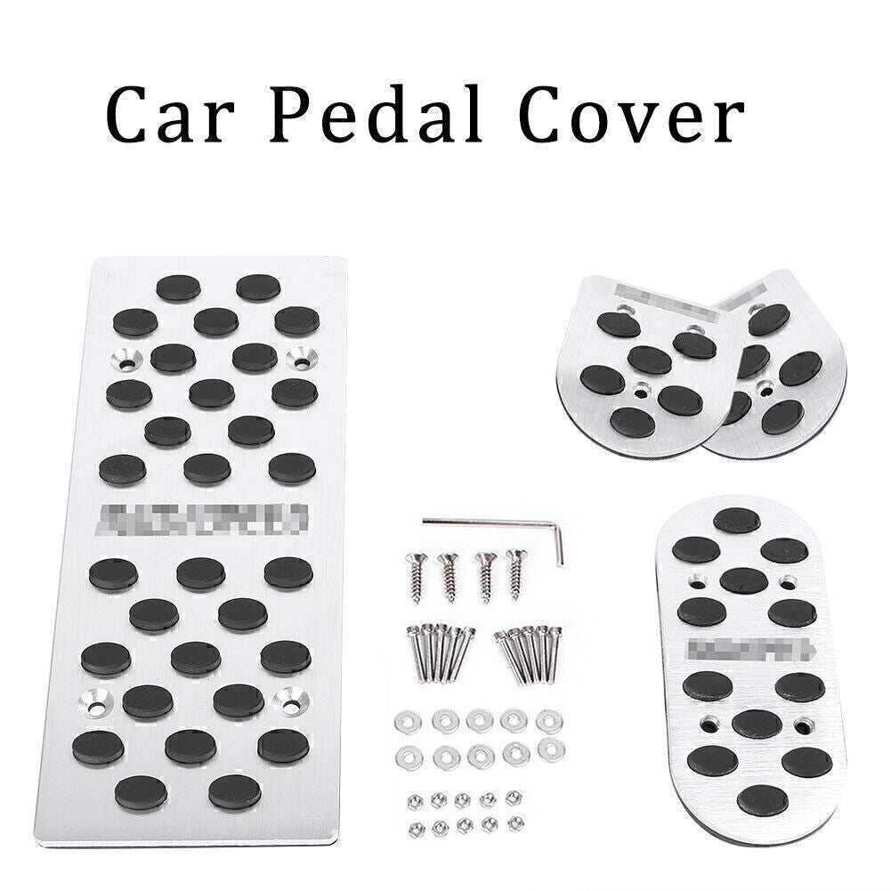 for Mazda 2 3 6 MX-3 MX-5 MX-6 RX-7 RX-8 Silver Aluminum 4x Auto Foot Rest Pedal