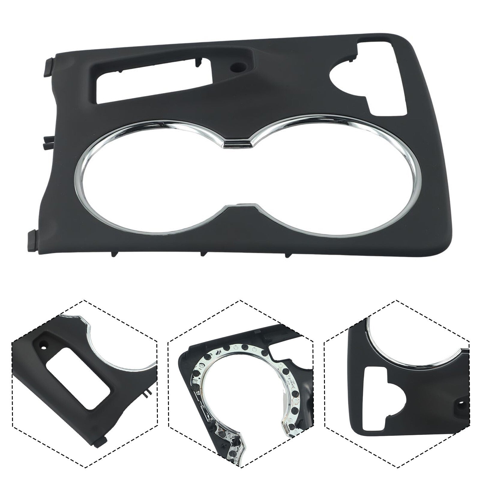 for Benz X204 GLK250 GLK300 GLK350 10-15 Center Console Cup Holder Trim Cover