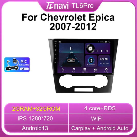 for Chevrolet Chevy Epica 1 2007-2012 CarPlay Car Stereo Radio GPS Player Screen