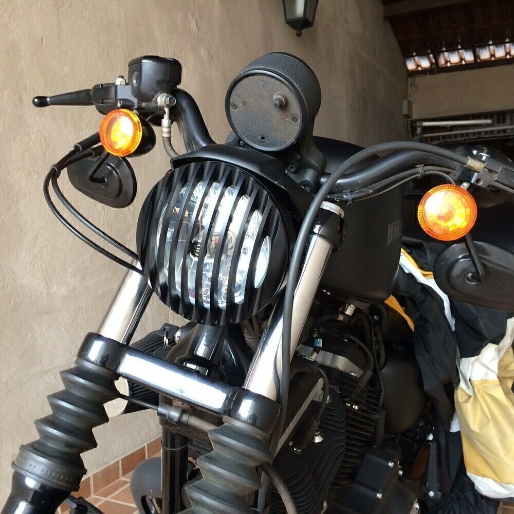 Headlight Grill Bezel Cover for Harley Sportster XL 883 1200 2004-2014 Black cl
