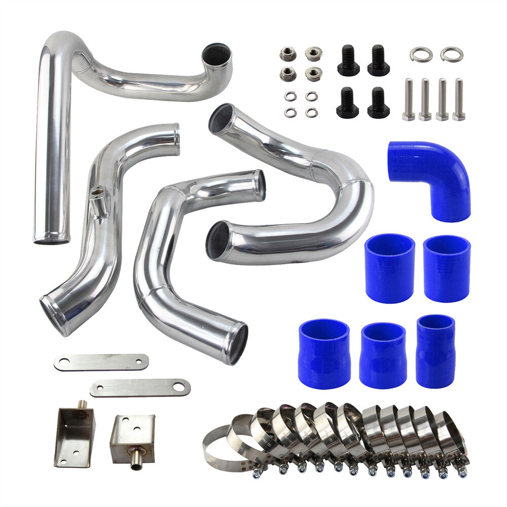 Front Mount Aluminum Intercooler Piping Kit for Hyundai for Genesis 2.0T 10-12 Blue