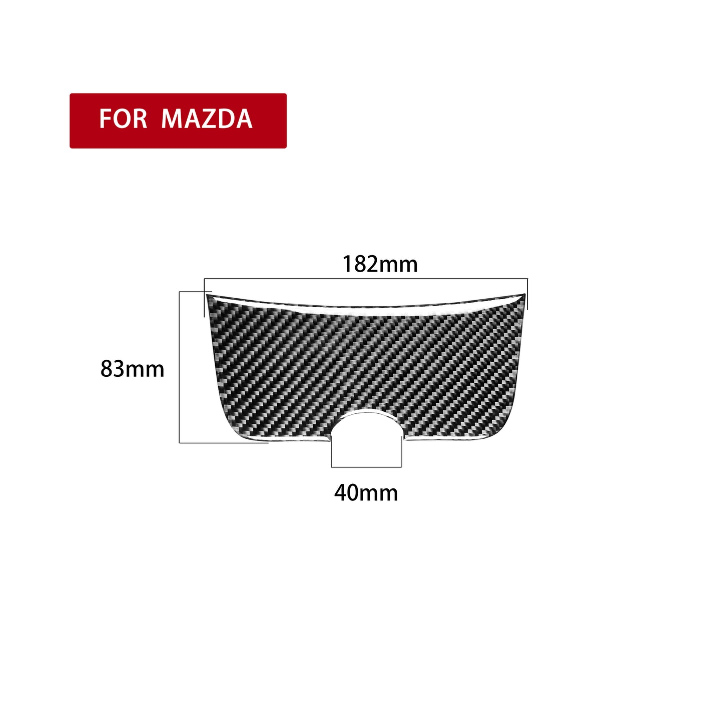 for Mazda RX-8 2004-2008 Carbon Fiber Storage Box Panel Cover Trim Decoration
