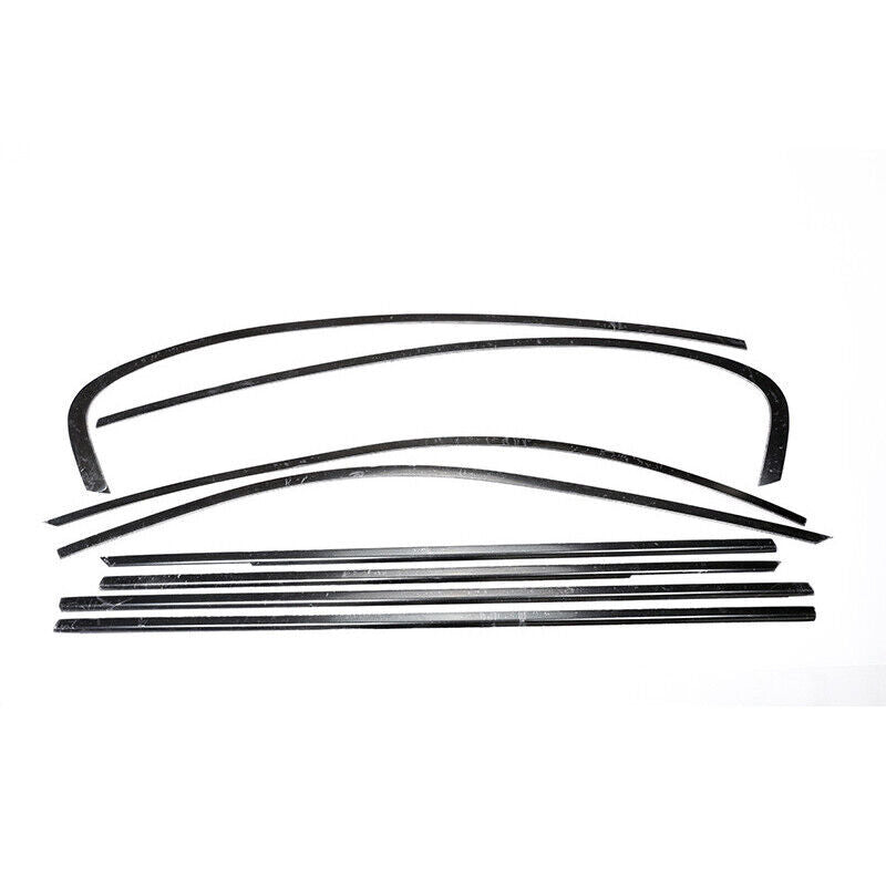 For 2018-2021 for BMW 5 Series G30 Black Stainless Car Window Strip Cover Trim auto