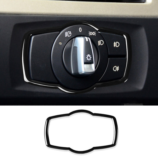 for BMW 3 Series E90 E92 E93 2005-12 Black Interior Headlight Switch Button Trim