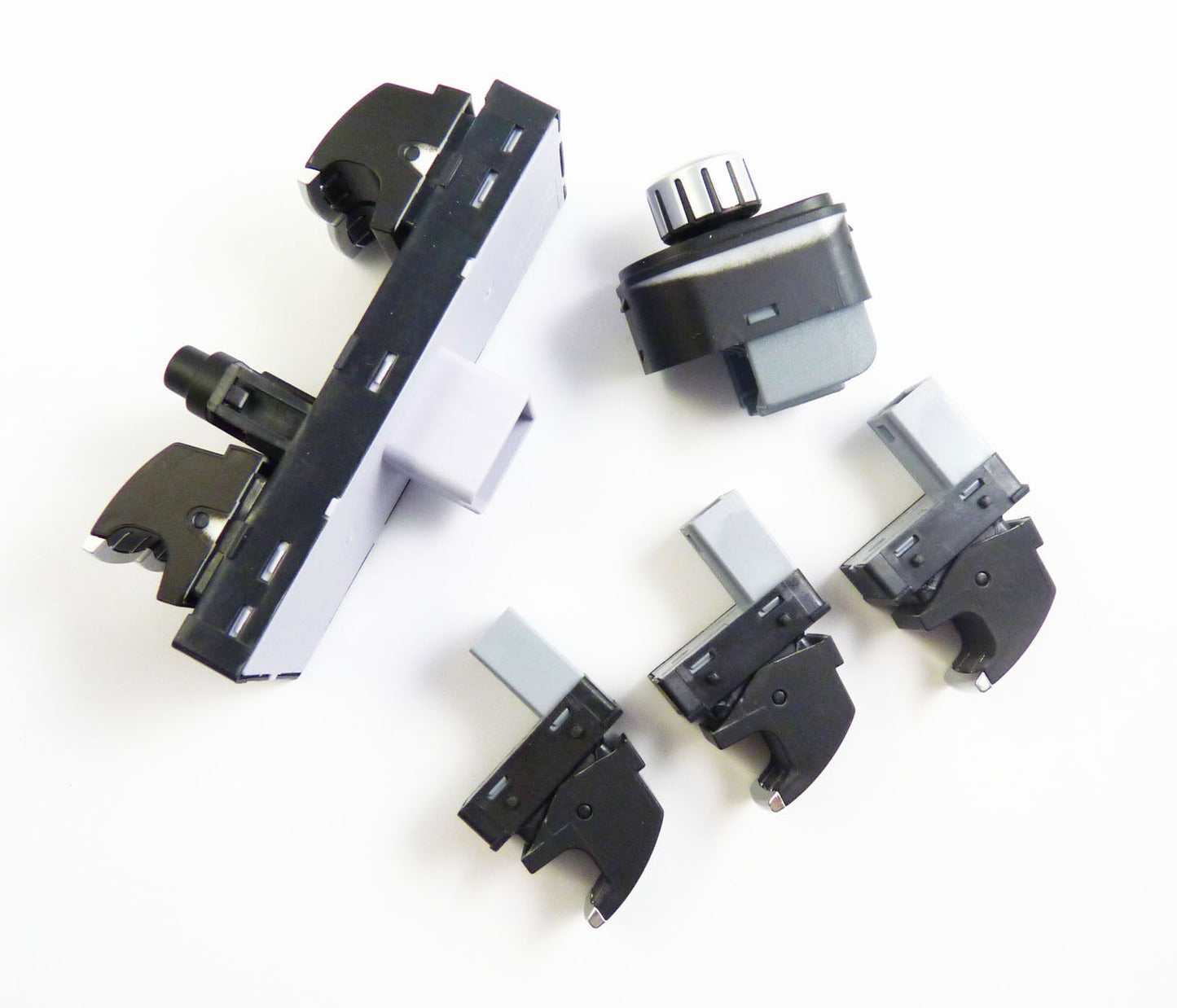 for VW for Jetta MK5 6 for Passat B6 for Golf Mirror Window Switch Chrome Kit Set 5Pcs NEW