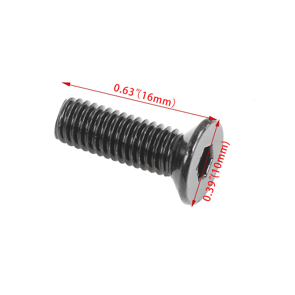 Steering Wheel Screw Kit countersunk Head 6 piece Black Fits Most Brand