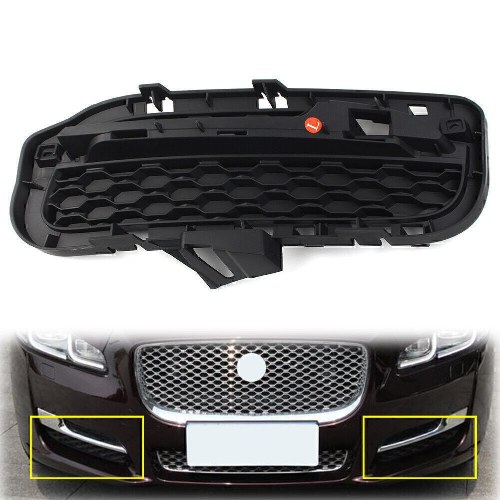 1x Left Front Bumper Fog Lamp Grille For 2016-20212018 2019 2020 for Jaguar XJ Black