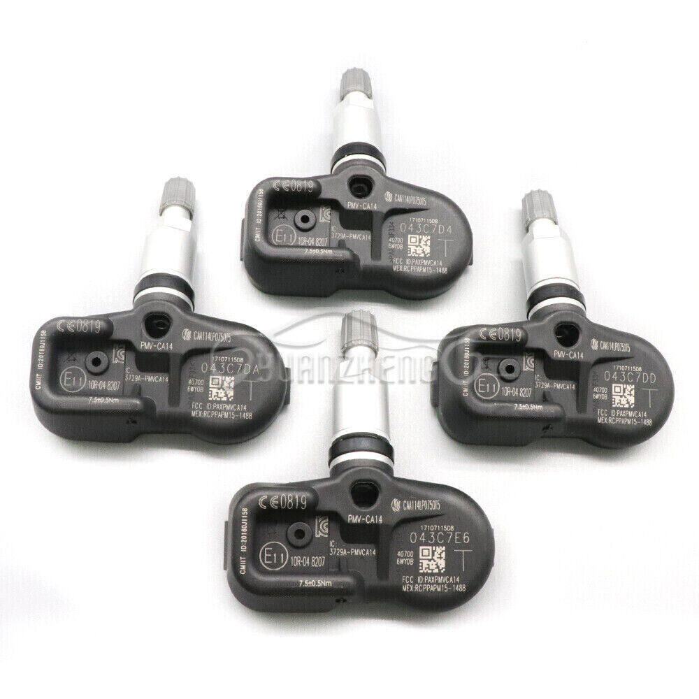 New TPMS tire pressure sensors (4x) for Nissan Titan XD 16-21 40700-EZ00A 433MHz.