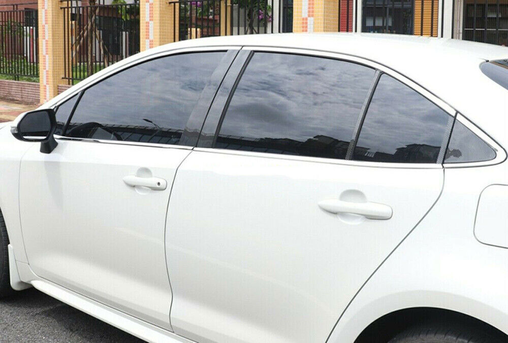 for Toyota for Corolla Sedan 2019-23 Carbon Fiber Window Door Pillar Post Trim Decal