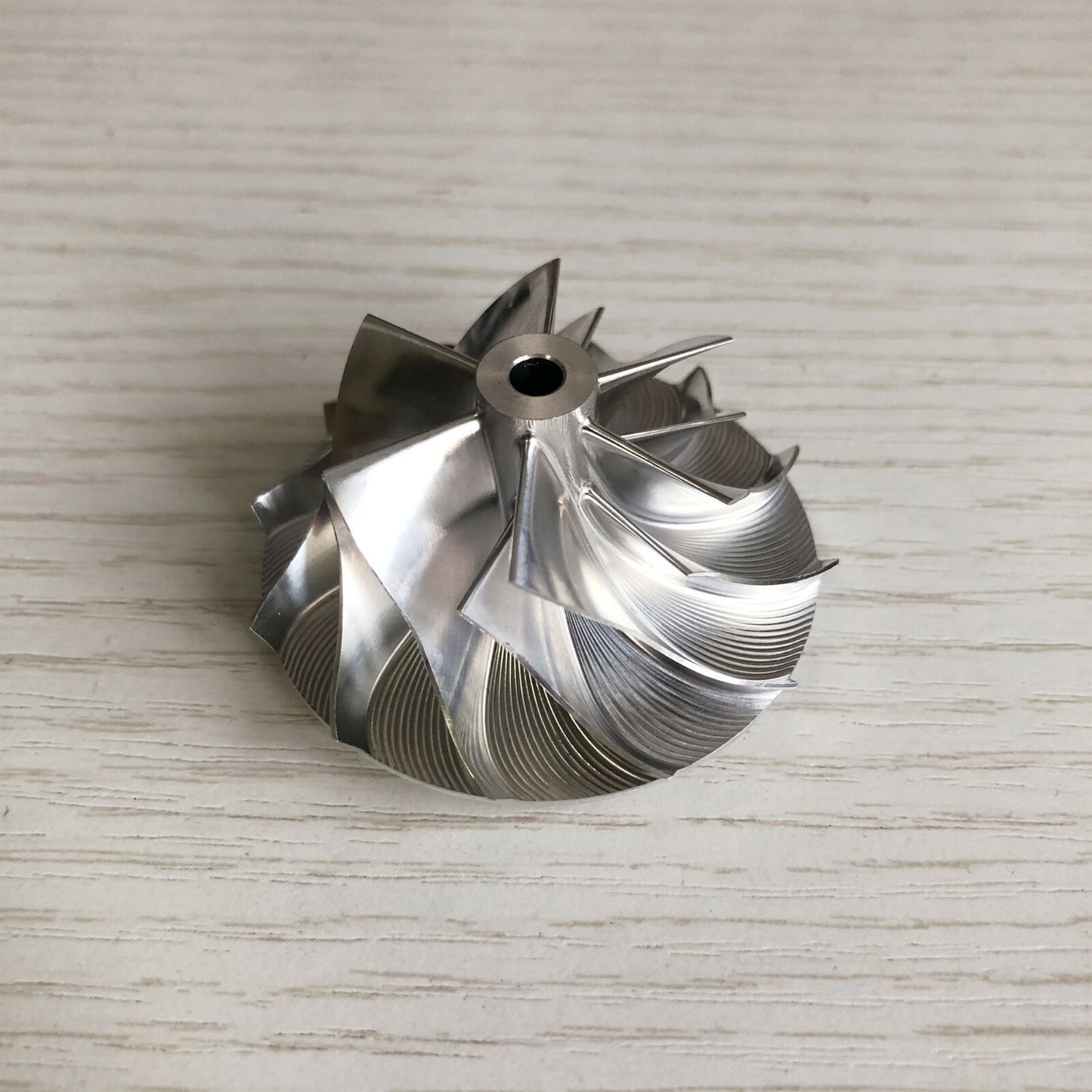 GT1249 34.66/49.00 mm 6+6 Blade High-Performance Turbine Billet Compressor Wheel