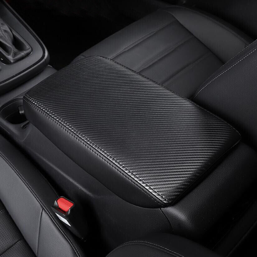 for Honda CR-V 2023-2024 Carbon Fiber Center Console Armrest Cover Cushion Mat