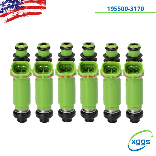 6PCS Fuel Injector for Mitsubishi Montero sport 3.0L V6 1998-2003 195500-3170