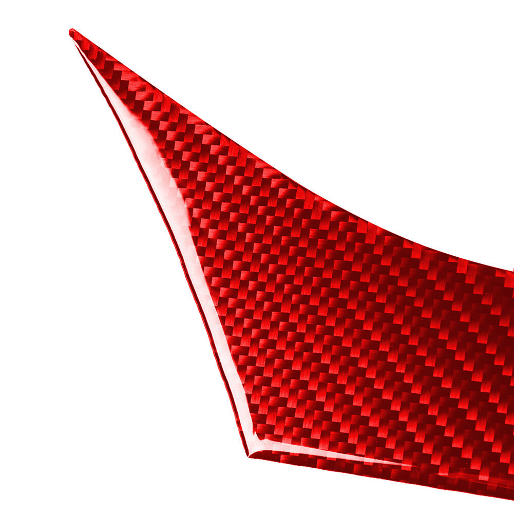 Red Carbon Fiber Dashboard Panel Cover Trim for Alfa Romeo Giulia 2017-2019
