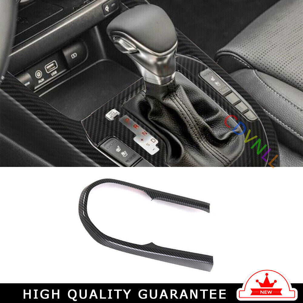 Inner Gear Shift Knob Head Cover Trim 1 for Kia K3 Forte 2019-2022 Carbon Fiber