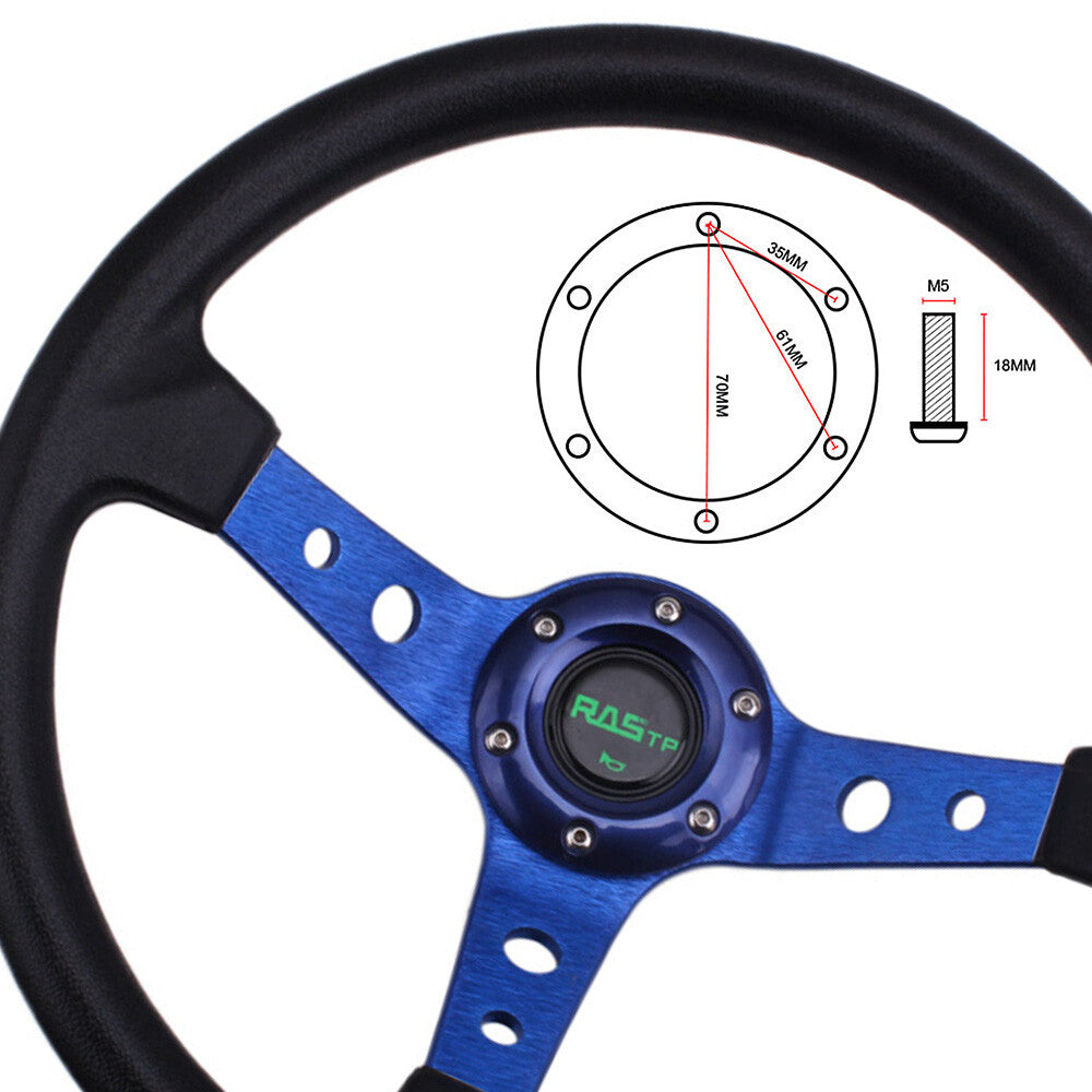 Blue US STOCK for Golf Cart Steering Wheel for Yamaha EZGO Club Car