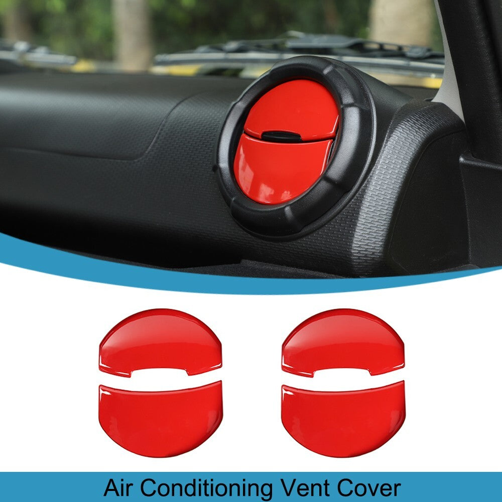 Red Center Console Air Condition Vent Outlet Cover for Suzuki for Jimny 2019-2023