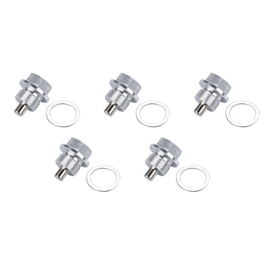 new 5 Pcs Magnetic Oil Drain Bolt Kit Adapter Components for BMW 118
