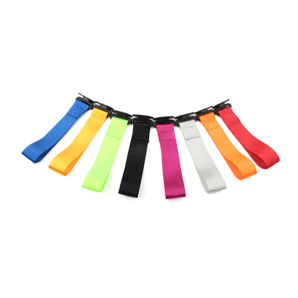 For Rear/Front Bumper Nylon Car Tow Towing Strap Belt Rope Rally Hook Universal