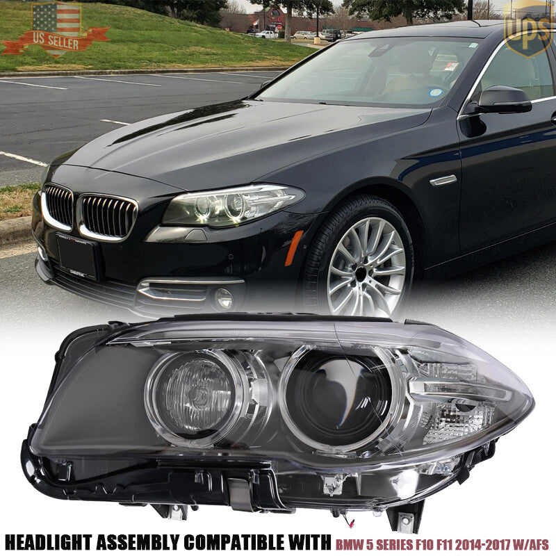 for BMW 5 Series F10 F11 2014- 2017 Xenon HID W/AFS Headlight Assy Left Driver