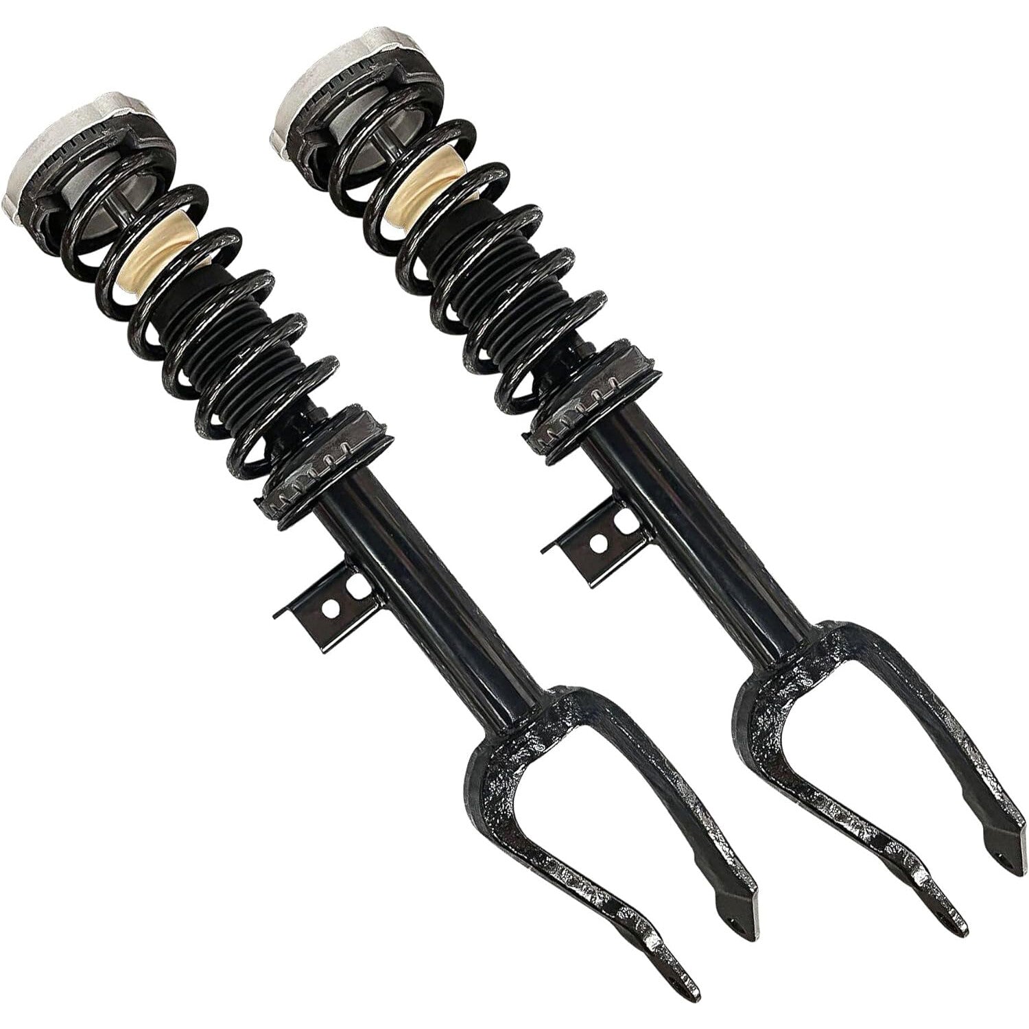 Two-piece front-mounted L+R hydraulic spring shock absorber strut auxiliary device suitable for Infiniti QX56 and QX80 (2011-21)