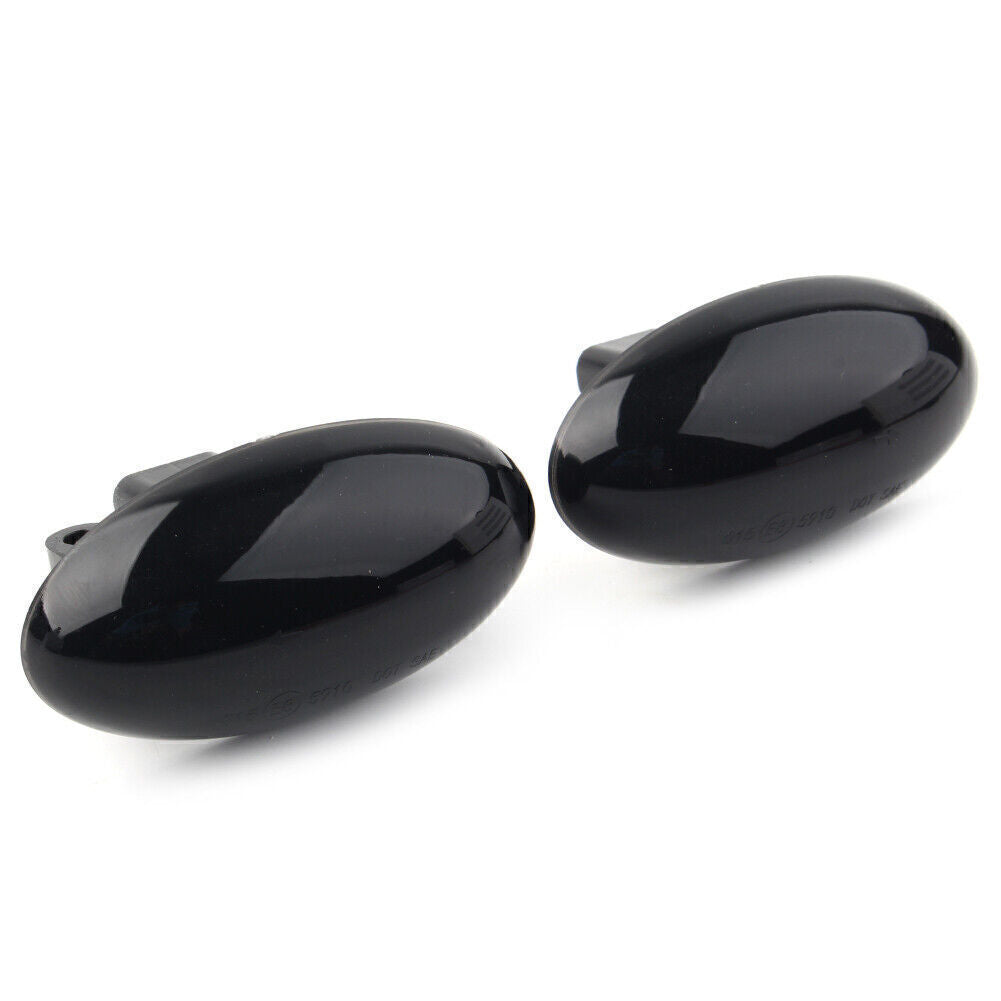 LED Dynamic Signal Side Marker Light for Peugeot 307 206 607 407 107 Black