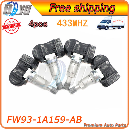 TIRE PRESSURE MONITORING SENSOR TPMS FW93-1A159-AB for Land Rover Discovery 4PCS