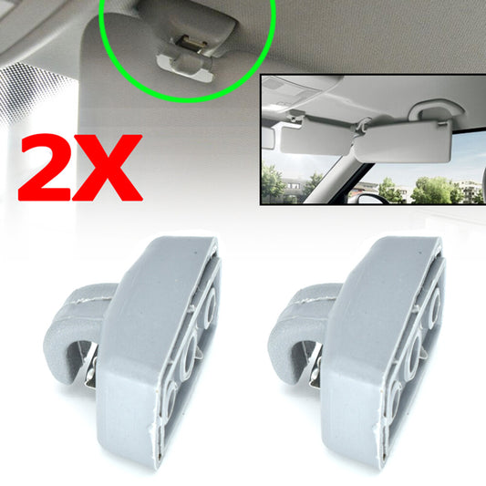 2X Sun Visor Clip for VW Transporter T4/T5 Amrok Beetle for Bora Caddy Polo GolfLupo