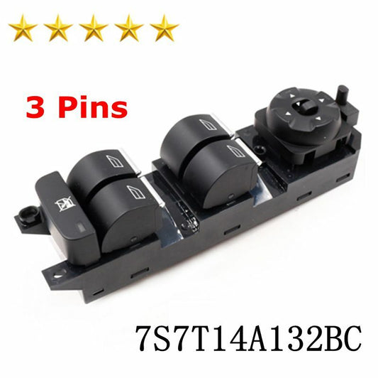 Power Window Switch Driver Side 7S7T14A132BC Fit for Ford Mondeo MK4 S-MAX GALAX