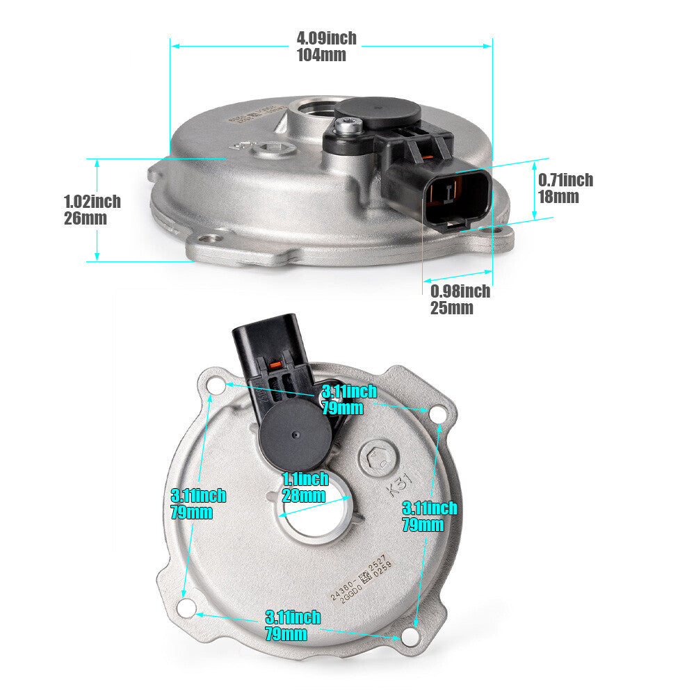 1x 24360-2GGD0 VVT Camshaft Cam Solenoid Valve Cover Sensor for Kia Stinger for Hyundai