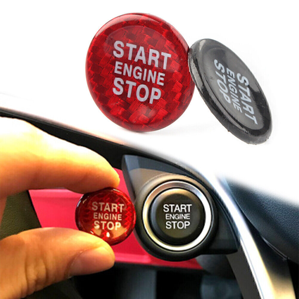 Carbon fiber Car ignition start button sticker Fit for Alfa Romeo Giulia for Stelvio